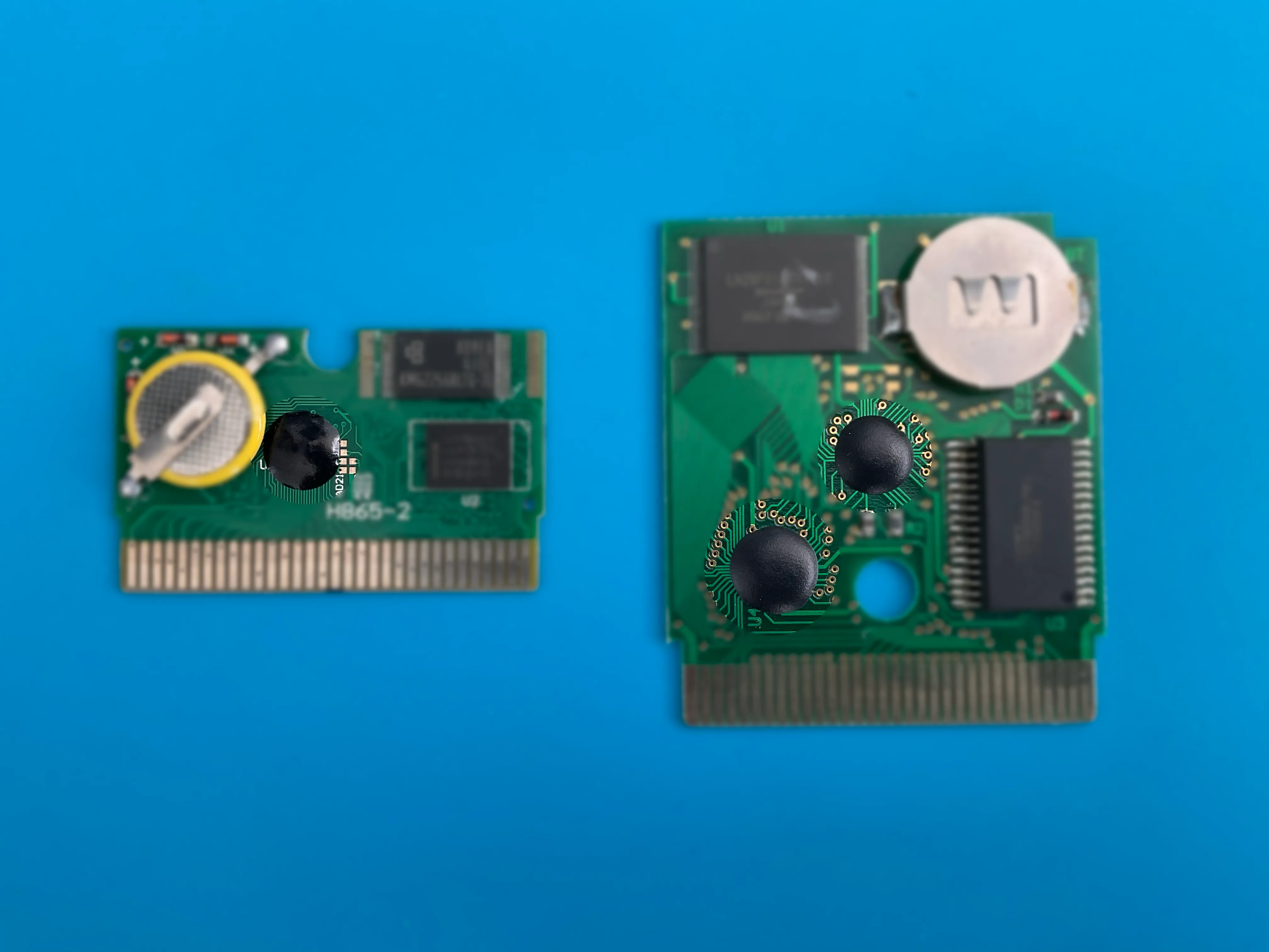 Fake cartridge with black blob chip