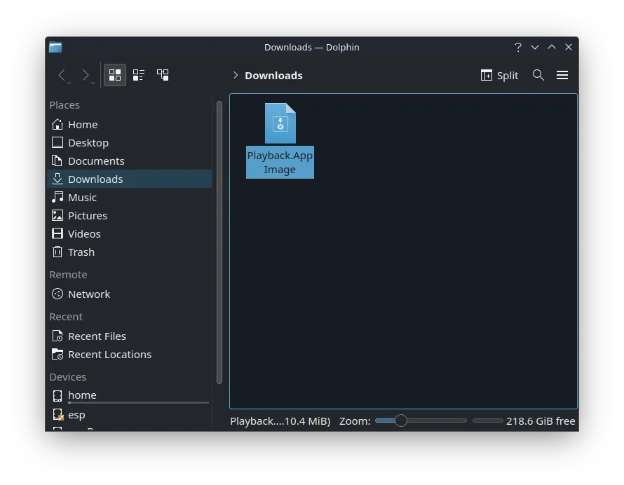 File permissions dialog