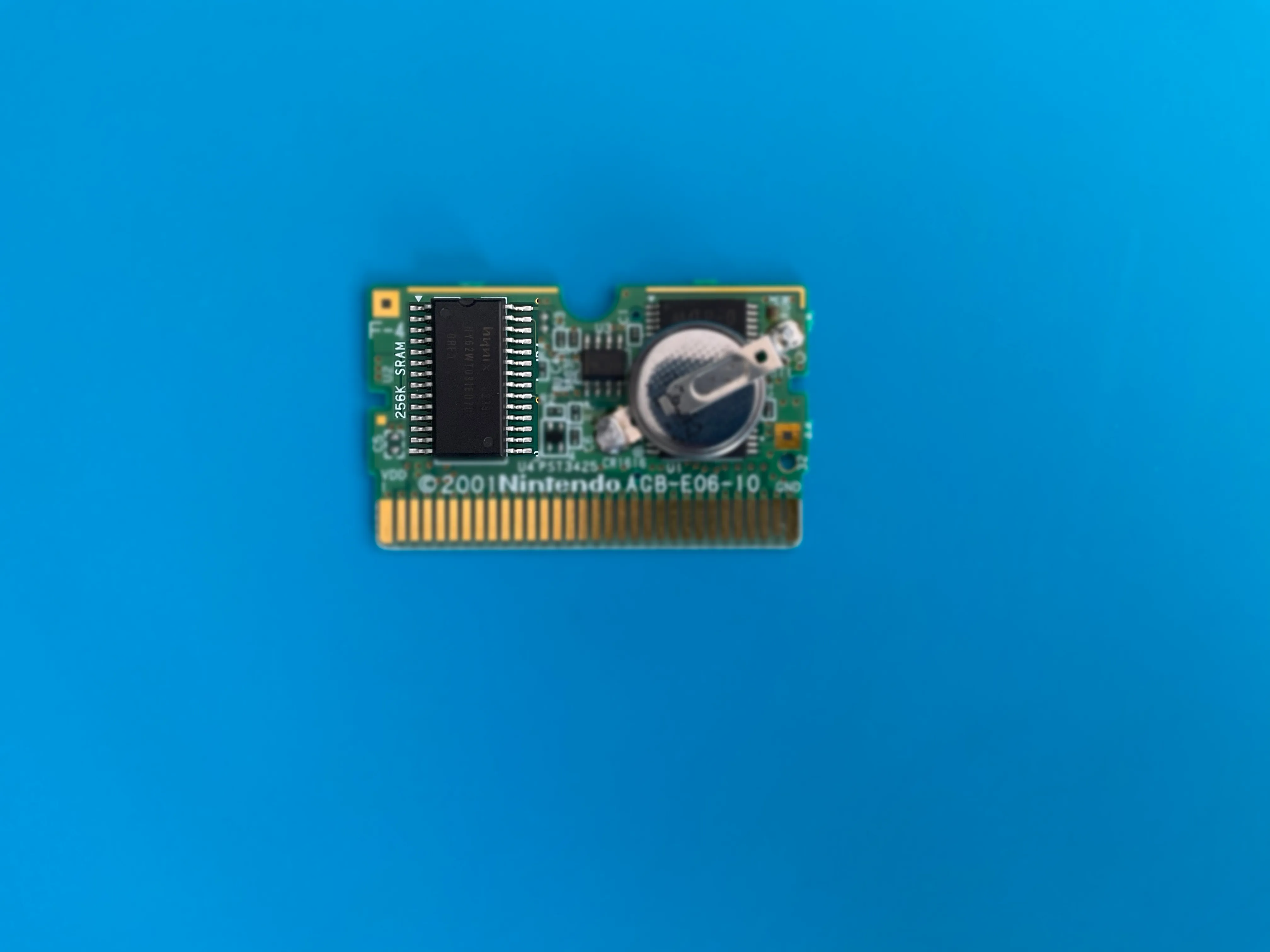 SRAM chip on a GBA cartridge